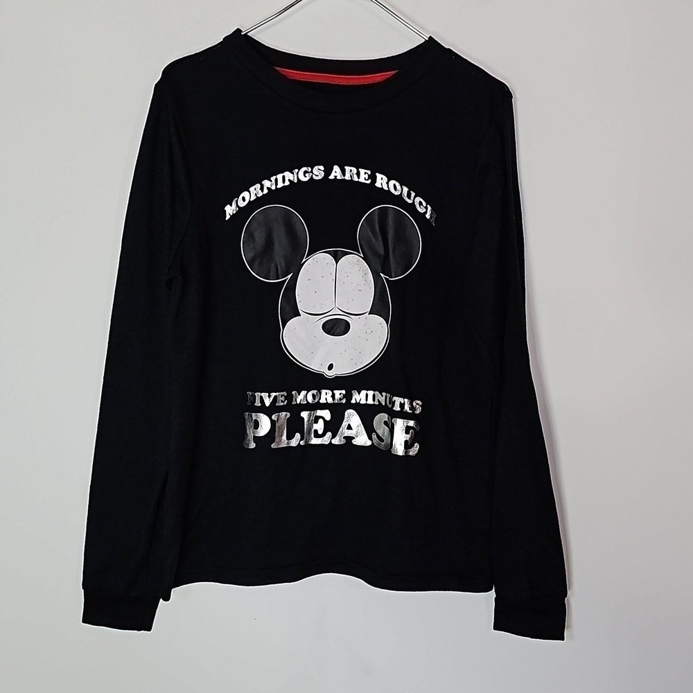 Disney small black mickey mouse long sleeve top